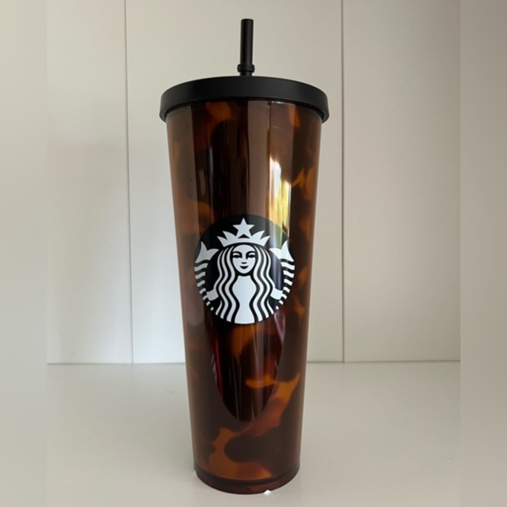 Starbucks over seas brown‎ tortoise shell tumbler